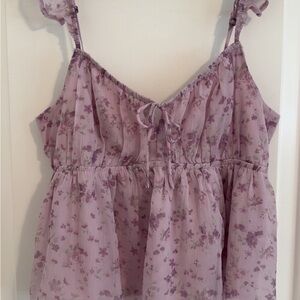 Hollister Purple Babydoll Tank